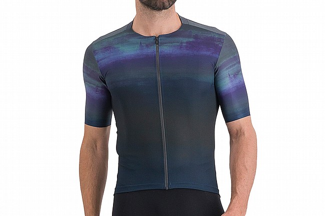 Sportful Mens Flow Supergiara Jersey ( 2023 ) Galaxy Blue Black