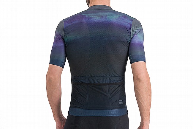 Sportful Mens Flow Supergiara Jersey ( 2023 ) Galaxy Blue Black