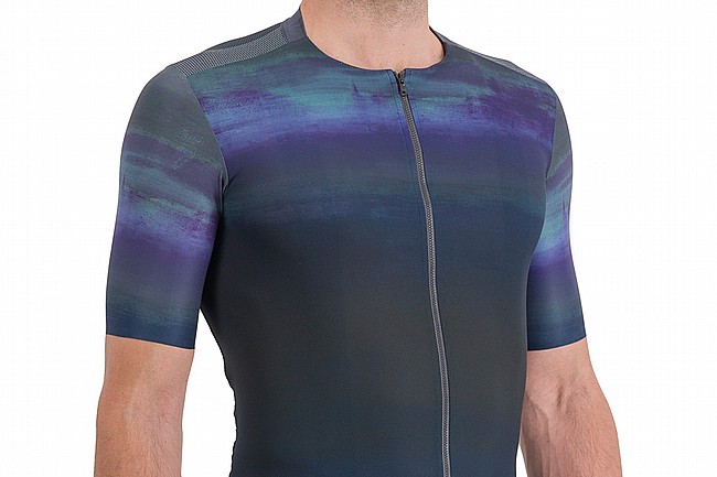 Sportful Mens Flow Supergiara Jersey ( 2023 ) Galaxy Blue Black