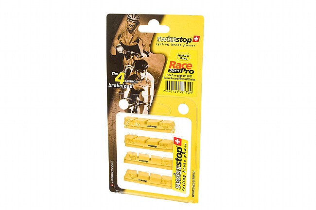 SwissStop RacePro Campy Brake Pads - Yellow Carbon 