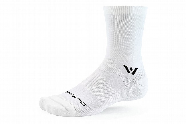 Swiftwick Aspire Mid Crew Sock White