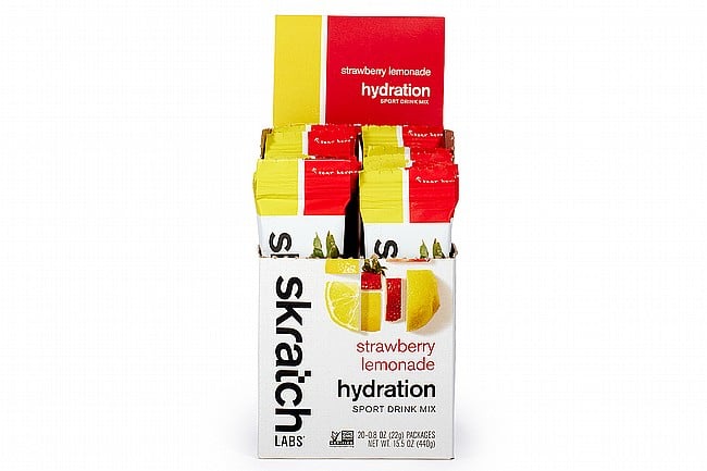 Skratch Labs Hydration Sport Drink Mix (Box of 20) Strawberry Lemonade 