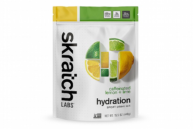 Skratch Labs Hydration Sport Drink Mix (20 Servings) Caffeinated Lemon + Lime