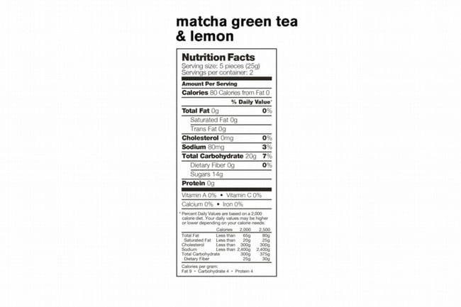 Skratch Labs Energy Chews Sport Fuel(Box of 10) Matcha and Lemon