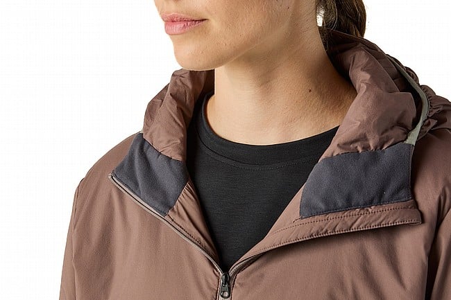 Velocio Womens Ultrapack Insulated Hoodie Plum Truffle