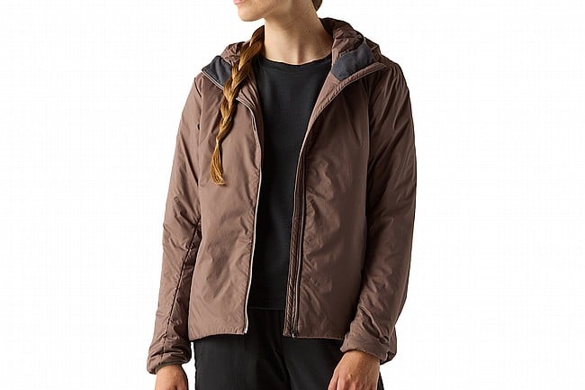 Velocio Womens Ultrapack Insulated Hoodie Plum Truffle