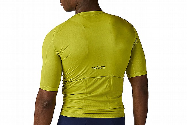 Velocio Mens LUXE Ultralight Zipperless Jersey  Bright Chartreuse