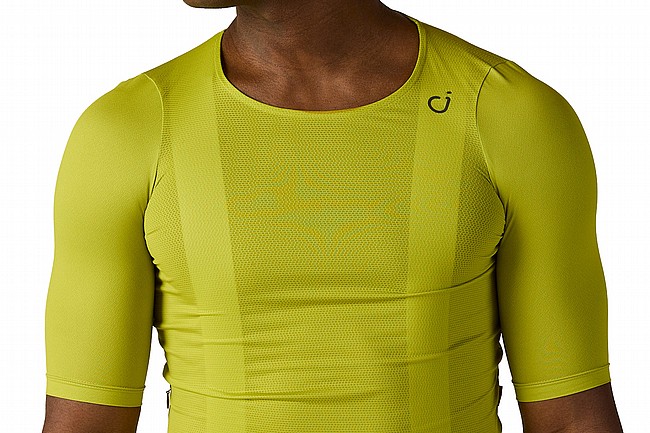 Velocio Mens LUXE Ultralight Zipperless Jersey  Bright Chartreuse