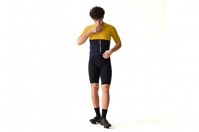 Velocio Mens Merino Luxe Colorblock Jersey  Sulphur/Navy