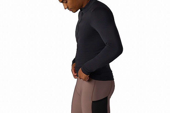 Velocio Mens Luxe Thermal Long-Sleeve Jersey Black