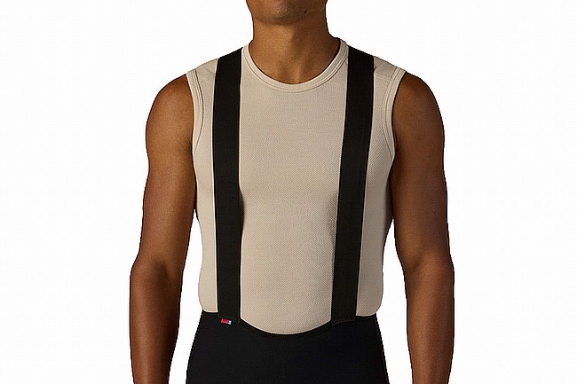 Velocio Mens Merino Mesh Sleeveless Baselayer  Pumice Stone