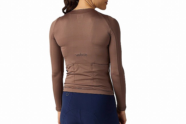 Velocio Womens Luxe Ultralight Long-Sleeve Jersey  Plum Truffle
