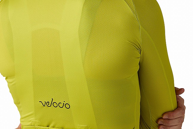 Velocio Womens Luxe Ultralight Long-Sleeve Jersey  Bright Chartreuse