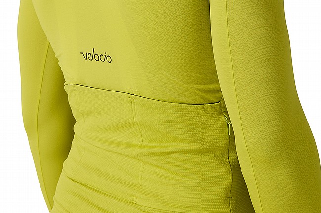 Velocio Mens LUXE Ultralight Long Sleeve Jersey  Bright Chartreuse 