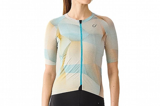 Velocio Womens One Artist Series Jersey  Geo Blue