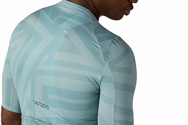 Velocio Mens LUXE Ultralight SE Short-Sleeve Jersey Lines Tourmaline