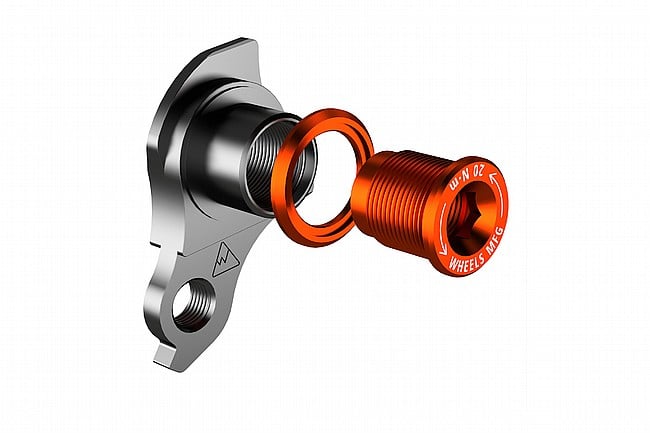 Wheels Mfg Universal Derailleur Hanger Black/Orange