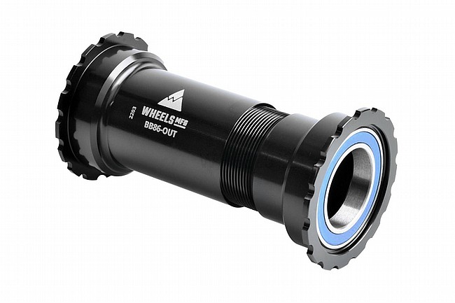 Wheels Mfg BB86/92 Outboard ABEC-3 Threaded Bottom Brackets Black - 24mm For Shimano