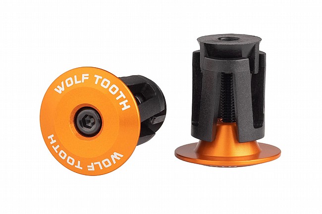 Wolf Tooth Components Alloy Bar End Plugs Orange