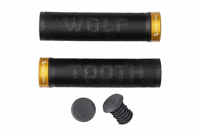 Wolf Tooth Components Echo Lock-On Grips Gold