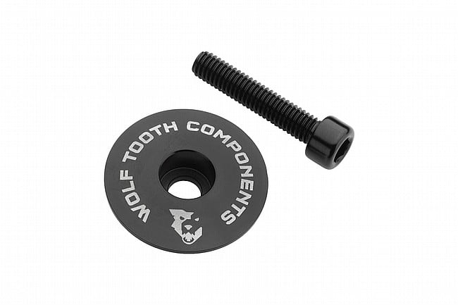 Wolf Tooth Components Ultralight Stem Cap and Bolt Black