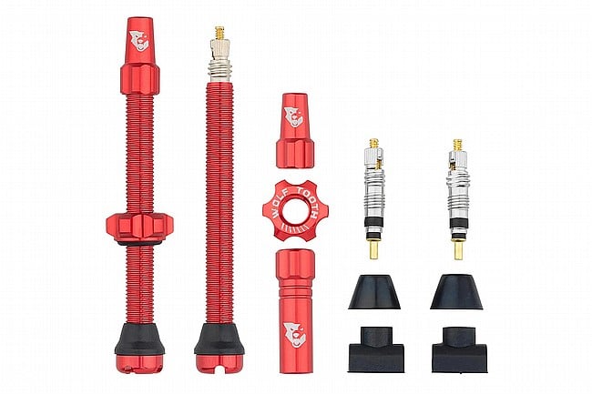 Wolf Tooth Components Tubeless Valve Stems 60mm - Red