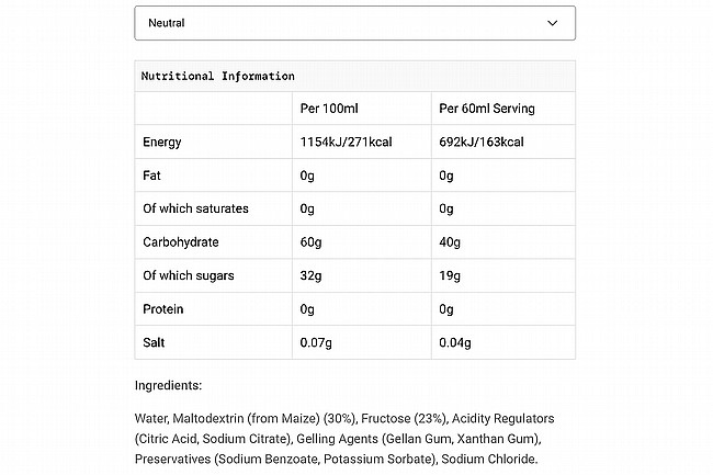 Science In Sport Beta Fuel Gel 60ml (30 Pack) Neutral