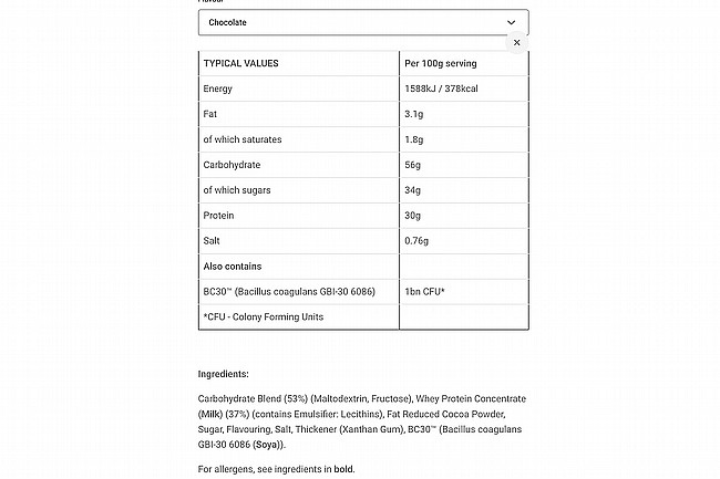 Science In Sport Beta Recovery Powder 1.5kg (15 Servings) Chocolate