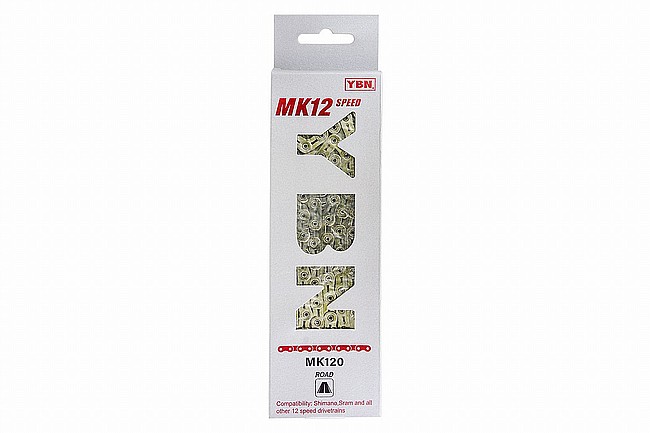 YBN MK120 12-Speed Flattop Road Chain Silver