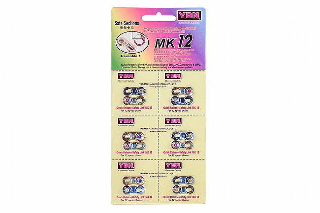 YBN MK12 12/13-Speed Flattop Master Links Rainbow