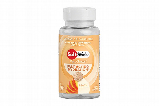 SaltStick Fastchews Chewable Electrolyte Tablets (60 Tabs) Peach