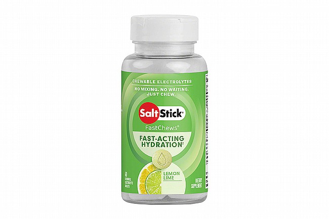 SaltStick Fastchews Chewable Electrolyte Tablets (60 Tabs) Lemon Lime 