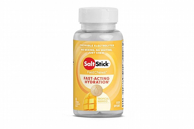 SaltStick Fastchews Chewable Electrolyte Tablets (60 Tabs) Tropical Mango