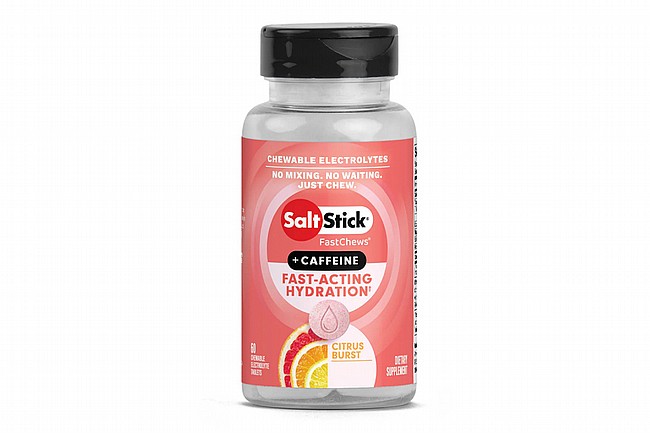 SaltStick Fastchews Chewable Electrolyte Tablets (60 Tabs) w/ Caffeine