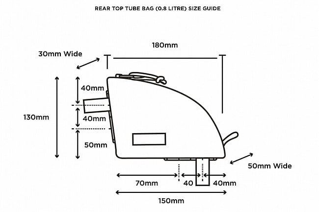Restrap Rear Top Tube Bag (0.8L) 