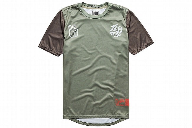 Troy Lee Designs Mens Flowline SS Jersey Flipped Olive