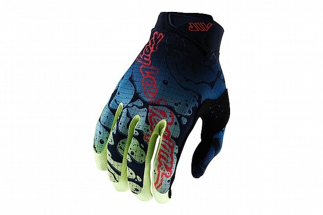 Troy Lee Designs Air Glove Drip Glo Yellow/Dark Navy
