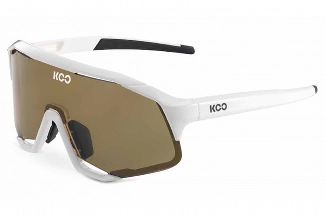 KOO Demos Sunglasses  White Brown/Brown Lenses