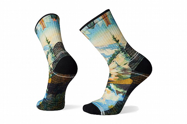 Smartwool Performance Hike Light Cushion Mountain Print Crew 