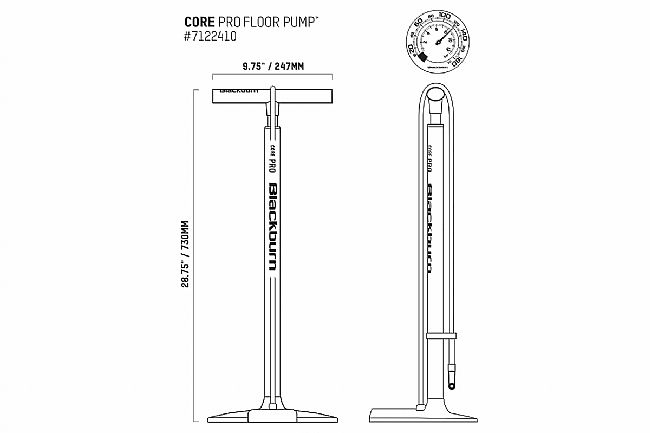 Blackburn Core Pro Floor Pump Blackburn Core Pro Floor Pump