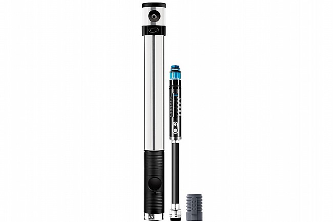 Crank Bros Klic Gauge Hand Pump with CO2 High Volume Pump with Inline Gauge and CO2 Inflato