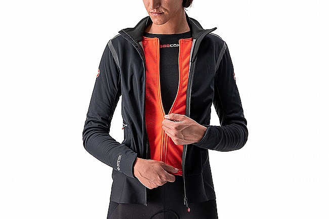 Castelli Womens Alpha RoS 2 Jacket (2022) Light Black/Black Reflex-Brilliant Pink