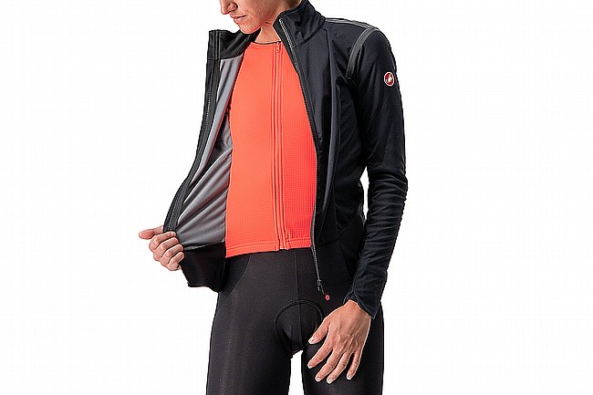 Castelli Womens Alpha RoS 2 Jacket (2022) Light Black/Black Reflex-Brilliant Pink