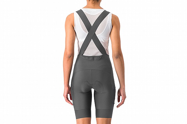 Castelli Womens Unlimited Cargo Bibshort Gunmetal Gray