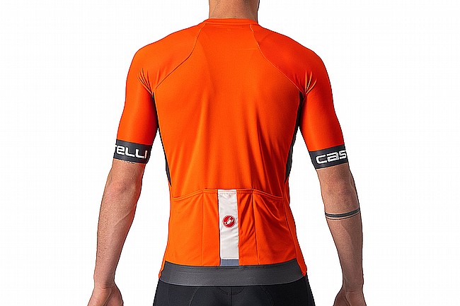 Castelli Mens Entrata VI Jersey Fiery Red/Dark Gray-Ivory