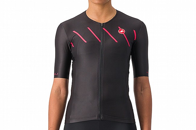 Castelli Womens Free Speed 2 Race Top Black/Hibiscus