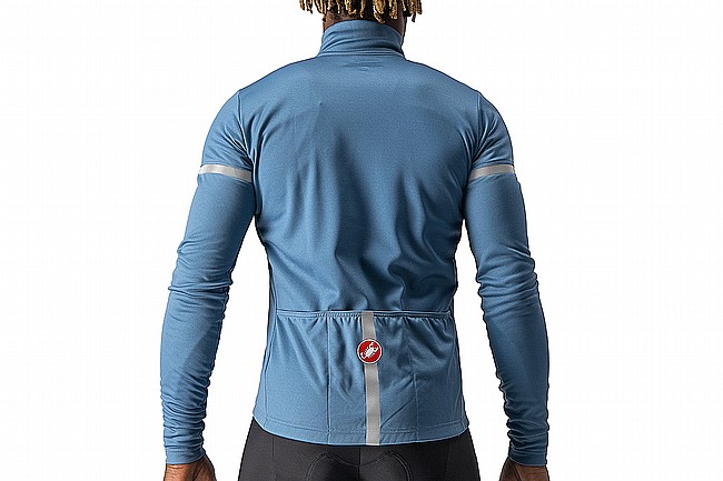 Castelli Mens Fondo 2 Jersey FZ Steel Blue/Blue Reflex