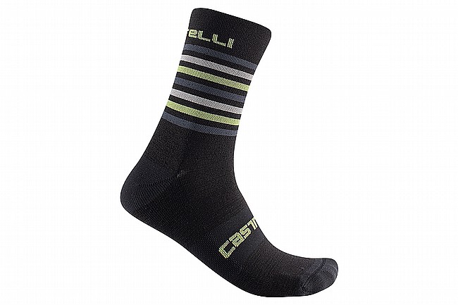 Castelli Mens Gregge 15 Sock Black/Dark Gray