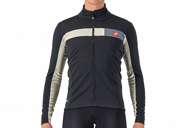 Castelli Mens Mortirolo 6s Jacket Light Black/Chalk-Silver Reflex