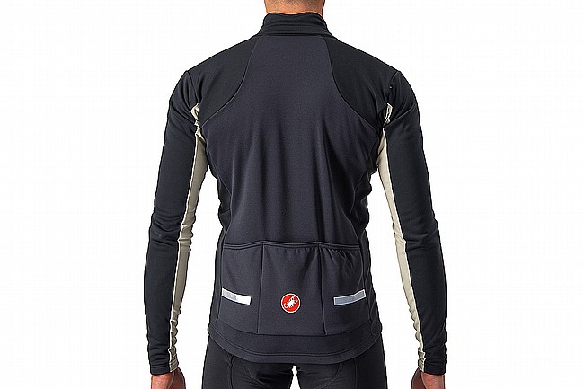 Castelli Mens Mortirolo 6s Jacket Light Black/Chalk-Silver Reflex